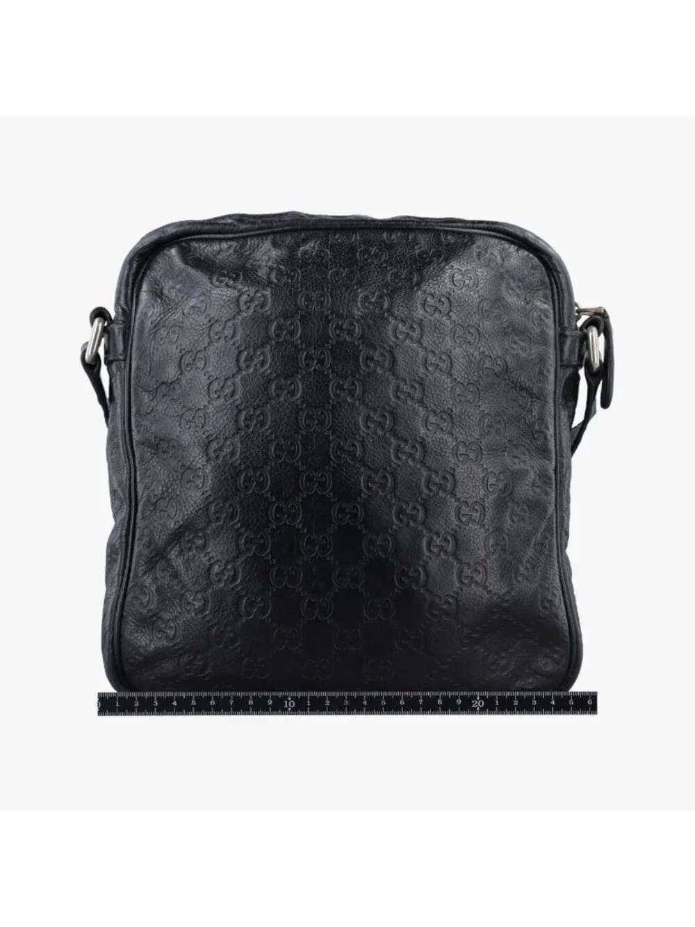 Gucci GG Supreme Messenger Black Leather